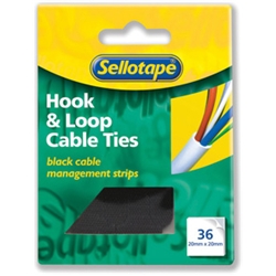 Sellotape Cable Ties 200mm [Pack 6]